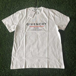 Givenchy Men Chest Printed White T-Shirt "XXL"